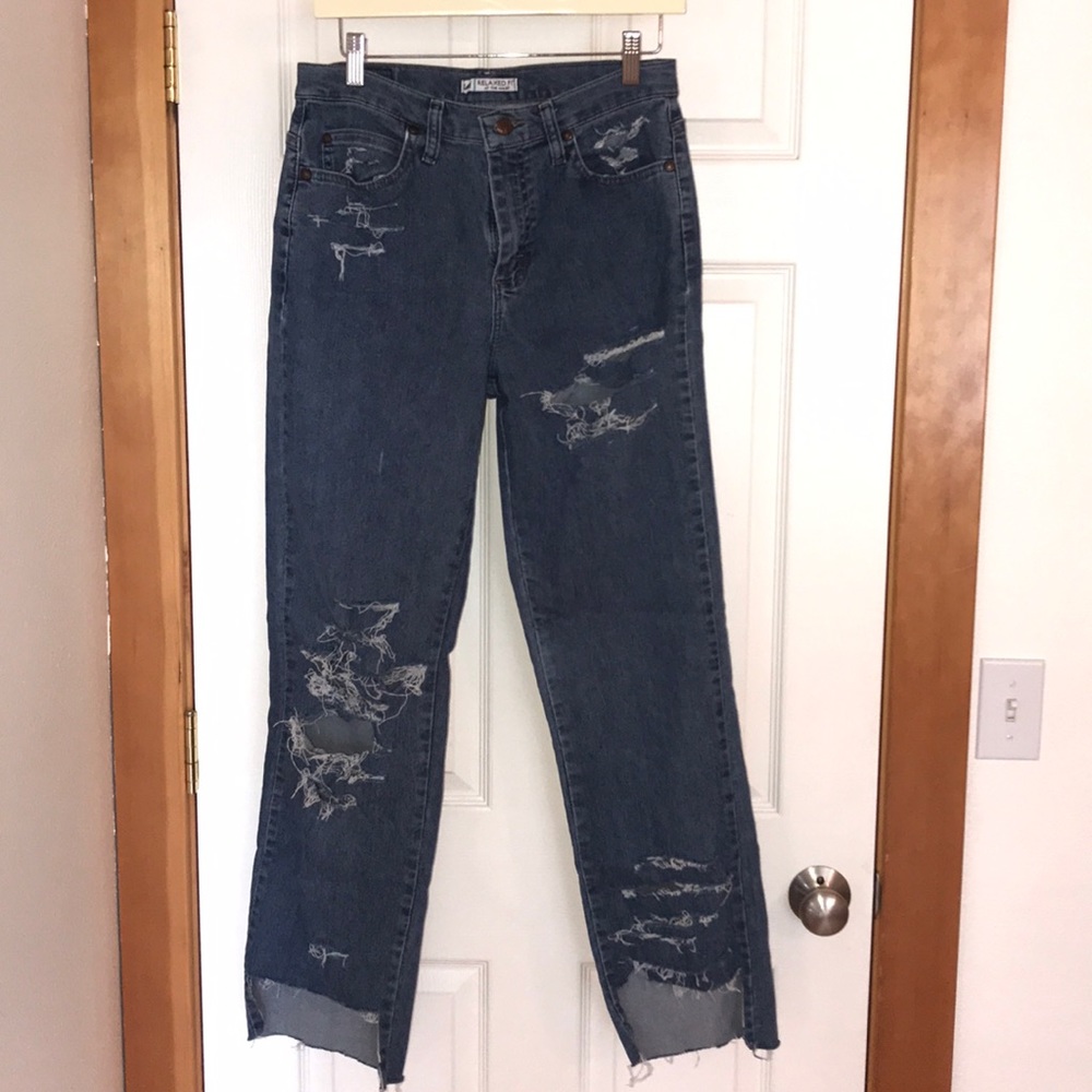 Lee’s Distressed Denim Jeans